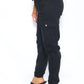 LUXE DIVA LADIES DRAWSTRING COMBAT SIDE POCKET PLAIN CUFF BOTTOM LEGGING / TRS