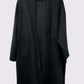 LUXE DIVA Plain Soft Feel Pockets Oversize  Longline Jacket