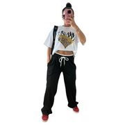 LUXE DIVA Women's High Waisted Wide Leg Joggers — soft cotton, loose fit, ideal for yoga, lounging, or everyday comfort. Stylish, breathable & versatile!