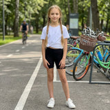 LUXE DIVA  Girls Cotton Shorts Summer Sports Cycling Dance Leggings Stretchy Breathable Shorts