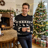 LUXE DIVA  Men's Knitted Christmas Jumper – Festive Xmas Sweater, Warm Long Sleeve Novelty Pullover for Holidays