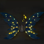 Load image into Gallery viewer, LUXE DIVA Electric Fairy Wings for Girls, Light Up Moving Butterfly Wings with LED Lights and Music, Toy for Kids as Halloween Valentine Birthday Christmas Party Costume Princess Cosplay Dress Up Gift
