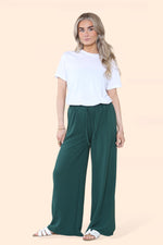 Load image into Gallery viewer, LUXEDIVA Womens Ladies Wide Leg Drawstring Palazzo Bottom Trouser Pant
