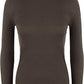 LUXE DIVA Women Ladies Ribbed Stretch Polo Turtle Neck Rib Top Jumper UK Size S/M-XXXL