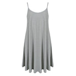 Load image into Gallery viewer, LUXEDIVA Women&#39;s Plain Cami Stretchy Flared Ladies Swing, Mini Dress Long Vest Top 8-22 Casual Soft Womenswear Comfortable Fashion Style Summer Casual Wear
