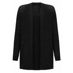 Load image into Gallery viewer, LUXE-DIVA Women&#39;s Plus Cable Knitted Open Pocket Cardigan Chunky Long Sleeve Grandad 16-26 Knitwear Womenswear Ladies Tops Underwear Waffle Lady Knitting Comfort Longsleeves
