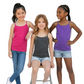 LUXE DIVA Pack of 3 Spaghetti Strap Tank Tops for Girls