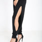 LUXEDIVA  Womens Ladies Side Slit Harem Trouser