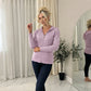 Women's Ladies Knitted Cable Zipper Collar 2 Pockets Zip All The Way Down 8-14