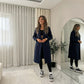LUXE DIVA Women's Winter Wool Coat Warm Long Sleeve Mid Length Jacket S-2XL