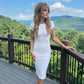 LUXE DIVA Ladies Short Sleeve Midi Dress Bodycon Cap Sleeve Casual Dress