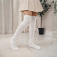 LUXE DIVA Girls Over The Knee Socks Plain Thigh High Socks Assorted Colours UK 4-6