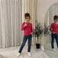 LUXE DIVA Girls Kids Plain Long Sleeve T-Shirt Round Neck Stretch School Top 2-13 Years