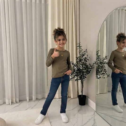 LUXE DIVA Kids Long Sleeve T-Shirt Ages 2–6