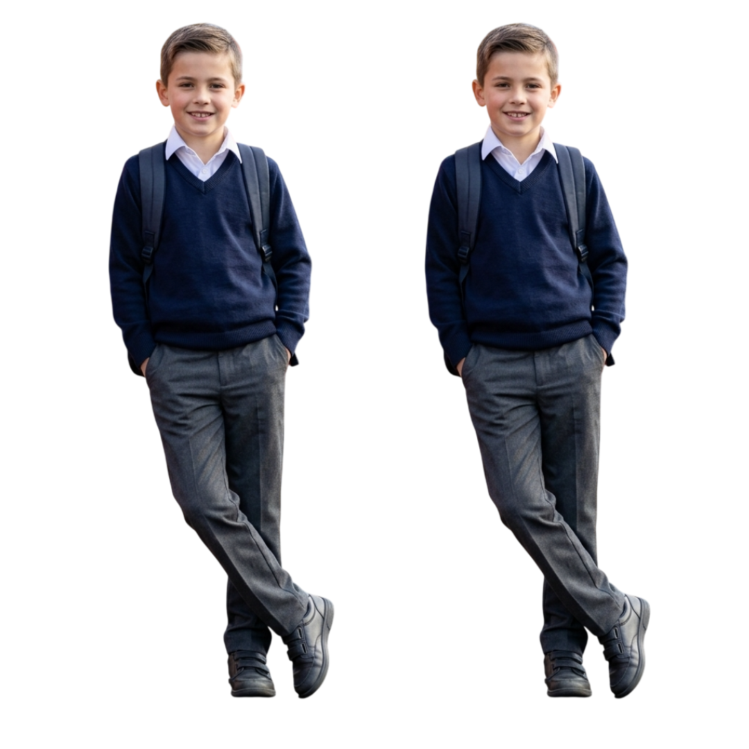 Boys Sturdy Fit School Trouser