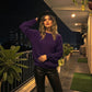 LUXE DIVA Women's Chunky Knit Jumper Plus Size Warm Long Sleeve Sweater