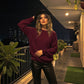 LUXE DIVA Women's Chunky Knit Jumper Plus Size Warm Long Sleeve Sweater