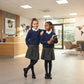 LUXE DIVA Kids Pack of 2 Girls Boys V Neck Jumper School Uniform Long Sleeve Sweater