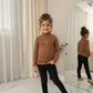 LUXE DIVA Kids Ribbed Polo Neck Top