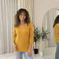 LUXE DIVA Women’s Long Sleeve V Neck Chunky Cable Knit Jumper for Ladies Casual Pullover Sweater for Women UK Size 8-22