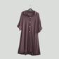 LUXE DIVA Women's Ladies Gold Button Pleated Frill Summer Shirt Swing Smock Mini Dress Top