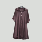 Load image into Gallery viewer, LUXE DIVA Women&#39;s Ladies Gold Button Pleated Frill Summer Shirt Swing Smock Mini Dress Top
