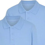 Load image into Gallery viewer, LUXE DIVA Boys Plain Polo Shirts Kids Summer Long Sleeve School T-Shirts Top School Shirts Uniform PE Top
