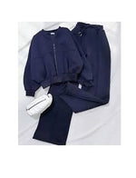 Load image into Gallery viewer, LUXE DIVA Women&#39;s Fall Fashion Stand Collar Solid Color Full Zip Up Lightweight Jacket Casual Two Pocket Jacket Sweatshirts
