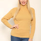 LUXE DIVA LADIES KNITTED POLO NECK JUMPER REMEL LABEL ( merry gold ) SUPER STRECH FINE KNIT POLO NECK