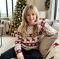 LUX DIVA Kids Knitted Christmas Jumper – Festive Long Sleeve Xmas Sweater