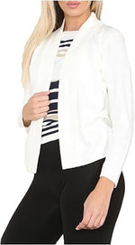 Load image into Gallery viewer, LUXE DIVA Ladies Short Sleeve New Twin Set Striped Crew Neck Knitted Cardigan Jumpers
