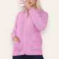 Women's Ladies Knitted Cable Zipper Collar 2 Pockets Zip All The Way Down 8-14