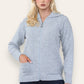 Women's Ladies Knitted Cable Zipper Collar 2 Pockets Zip All The Way Down 8-14