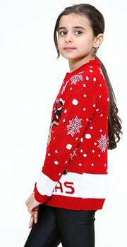 Children's Kids Girls Boys Love Xmas Christmas Long Sleeve Xmas Jumper