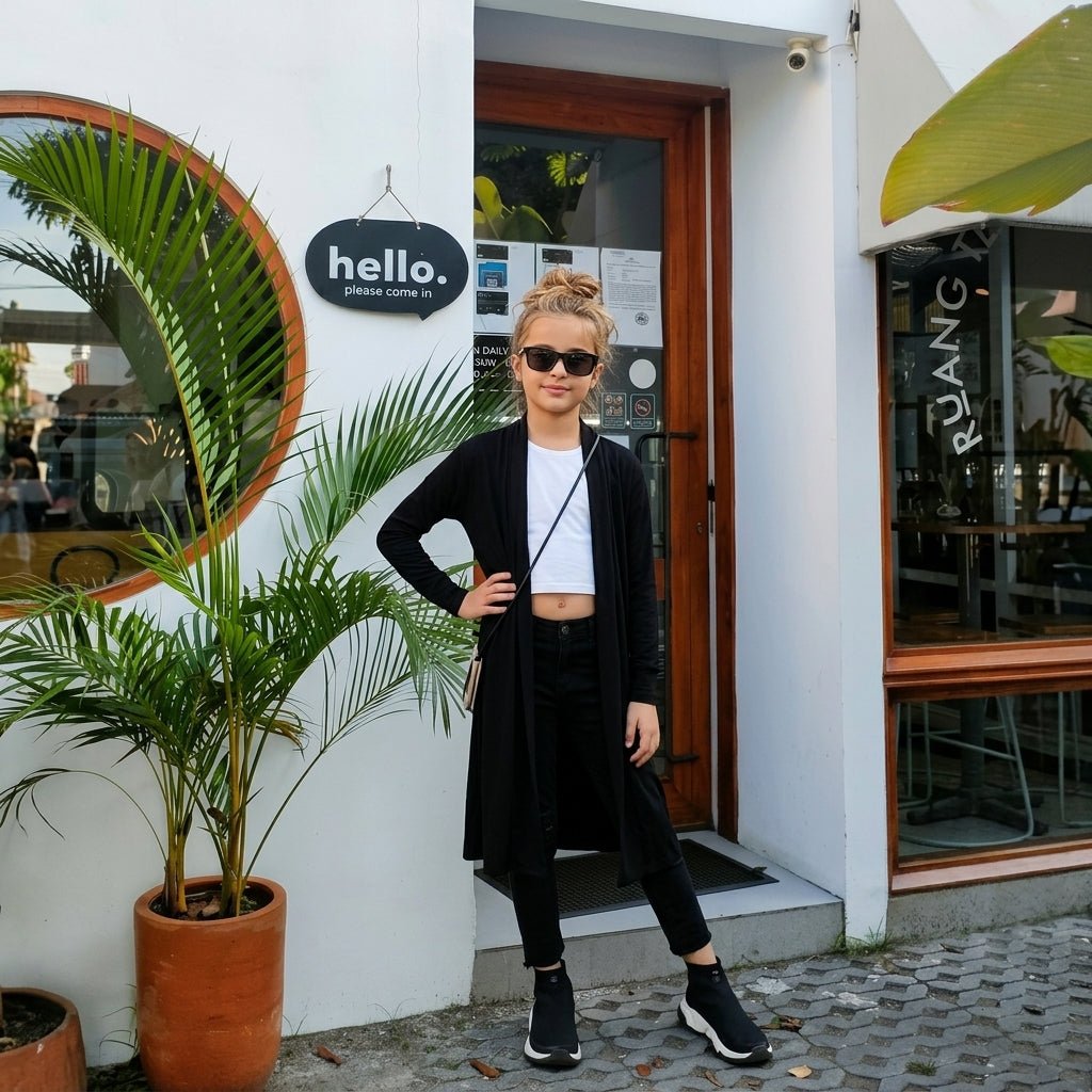 Girls Boyfriend Maxi Cardigan - LUXE DIVAGirls Boyfriend Maxi CardiganGirls Boyfriend Maxi CardiganLUXE DIVALUXE DIVALSMaxiCardiBlk5-6Girls Boyfriend Maxi Cardigan5-6 YearsBlack