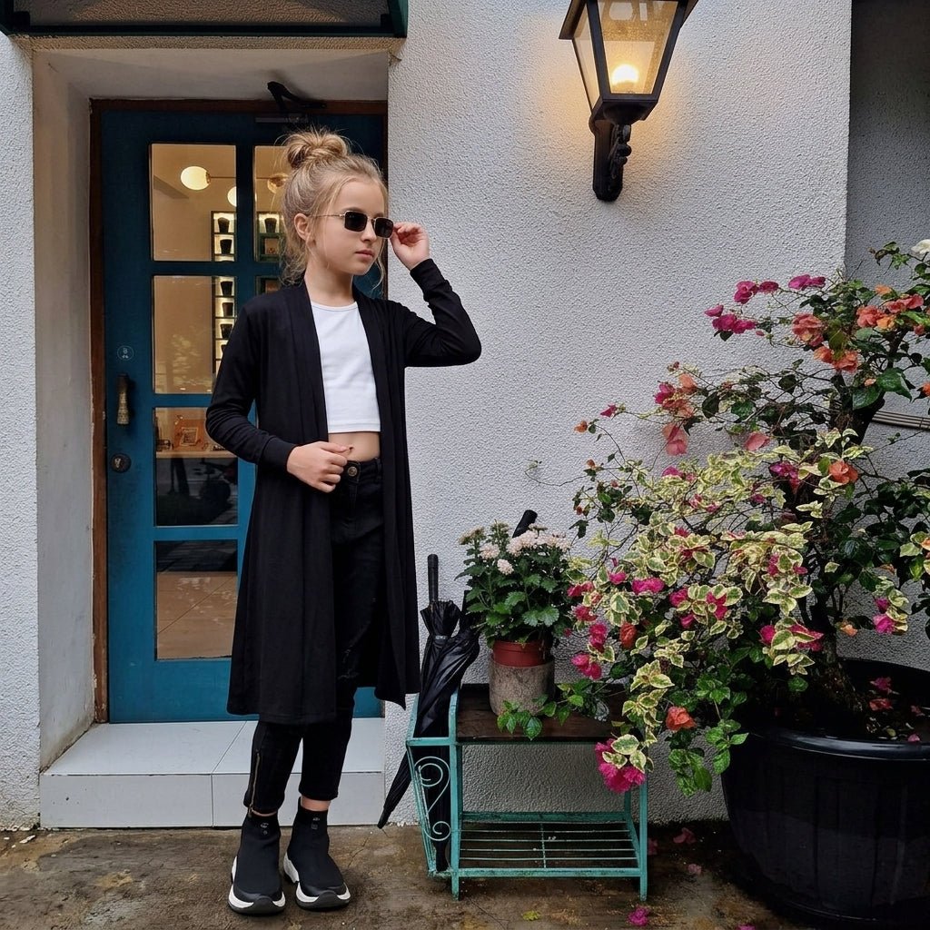 Girls Boyfriend Maxi Cardigan - LUXE DIVAGirls Boyfriend Maxi CardiganGirls Boyfriend Maxi CardiganLUXE DIVALUXE DIVALSMaxiCardiBlk5-6Girls Boyfriend Maxi Cardigan5-6 YearsBlack
