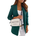 Load image into Gallery viewer, LUXEDIVA Womens Ruched Sleeve Fully Lined Blazer Collared Casual Ladies Formal Jacket Top
