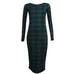 Load image into Gallery viewer, LUXE DIVA Ladies Womens Long Sleeve Stretch Jersey Bodycon Printed MIDI Dress Plus Size
