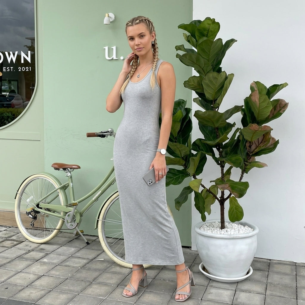 Luxe Diva Women Racerback Maxi Dress
