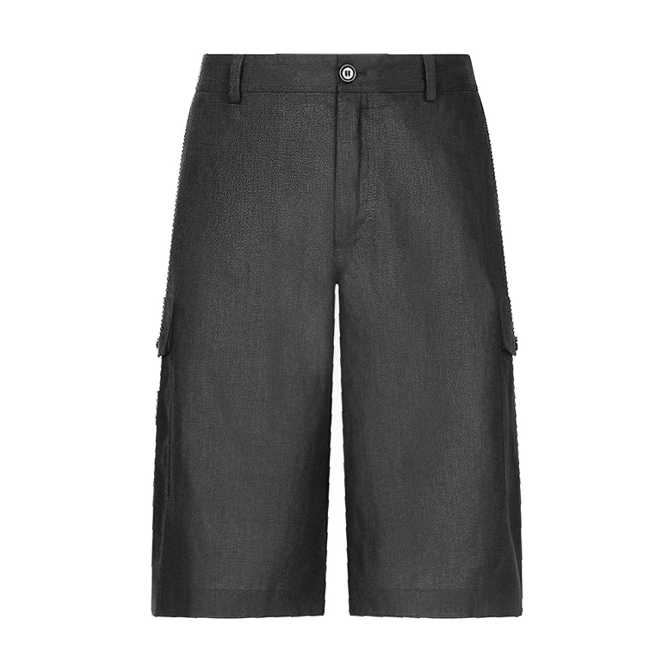 LUXE DIVA Boys Adjustable Cargo Half Elasticated School Shorts