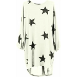 Load image into Gallery viewer, Italian Womens Ladies Batwing Stars Print High Low Hem
