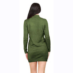 Load image into Gallery viewer, LUXE DIVA Womens Turtle Neck Jumper Ladies Knitted Bodycon Roll Neck Midi Sweater Top Dressess UK
