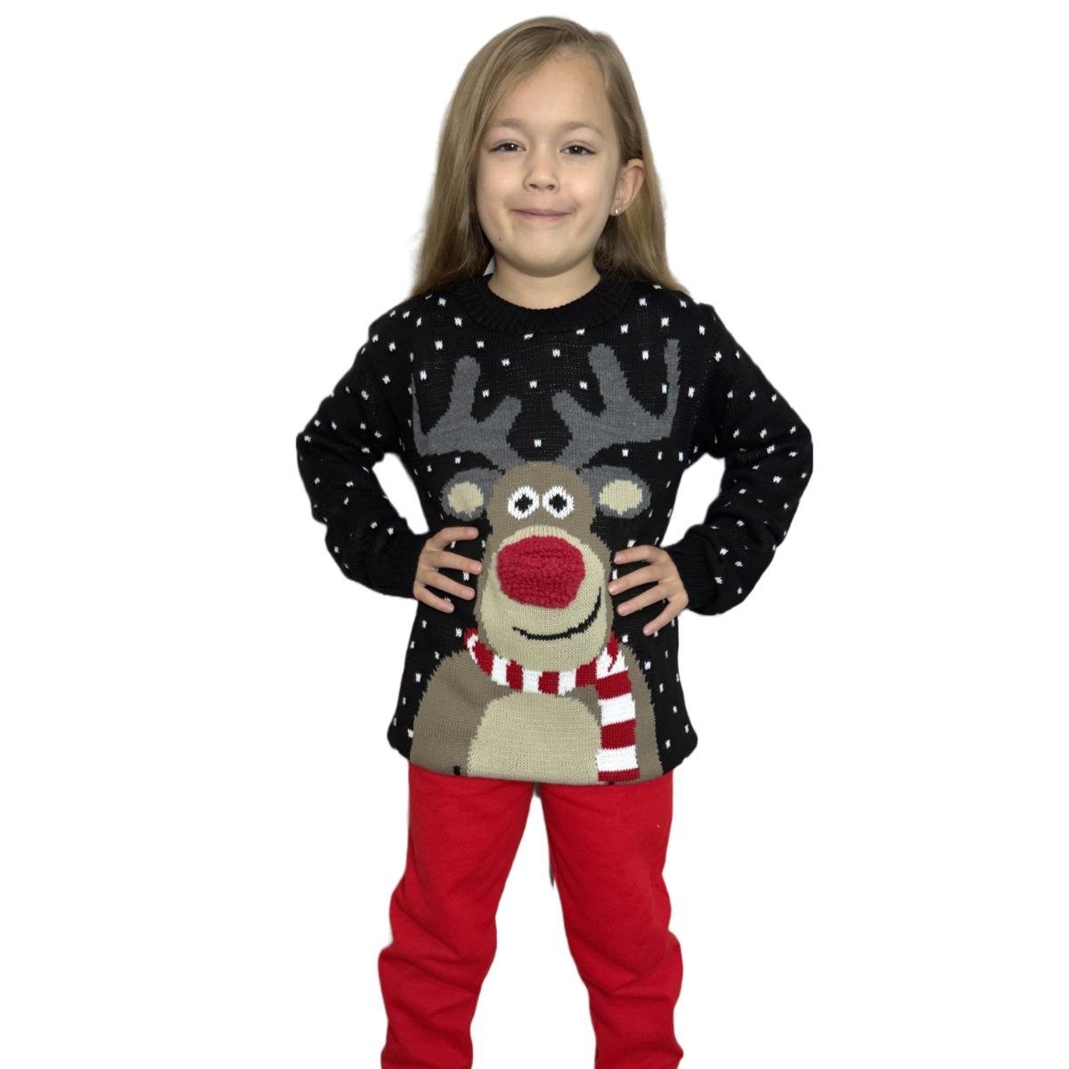 Kids Boys Girls Children Unisex XMAS Christmas Jumpers Knitted Reindeer Rudolph - LUXE DIVAKids Boys Girls Children Unisex XMAS Christmas Jumpers Knitted Reindeer RudolphKnitted Reindeer RudolphLUXE DIVALUXE DIVAPomNoseJumpBlack5-6Kids Boys Girls Children Unisex XMAS Christmas Jumpers Knitted Reindeer Rudolph5 - 6 YearsPom Pom Black