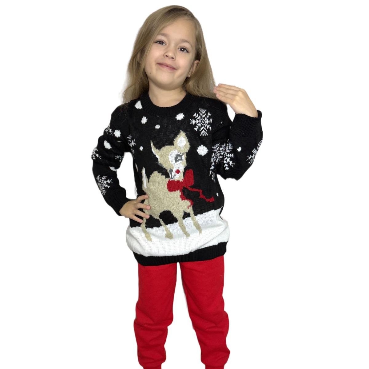 Kids Boys Girls Children Unisex XMAS Christmas Jumpers Knitted Reindeer Rudolph - LUXE DIVAKids Boys Girls Children Unisex XMAS Christmas Jumpers Knitted Reindeer RudolphKnitted Reindeer RudolphLUXE DIVALUXE DIVABambiJumpBlack5-6Kids Boys Girls Children Unisex XMAS Christmas Jumpers Knitted Reindeer Rudolph5 - 6 YearsBambi - Black