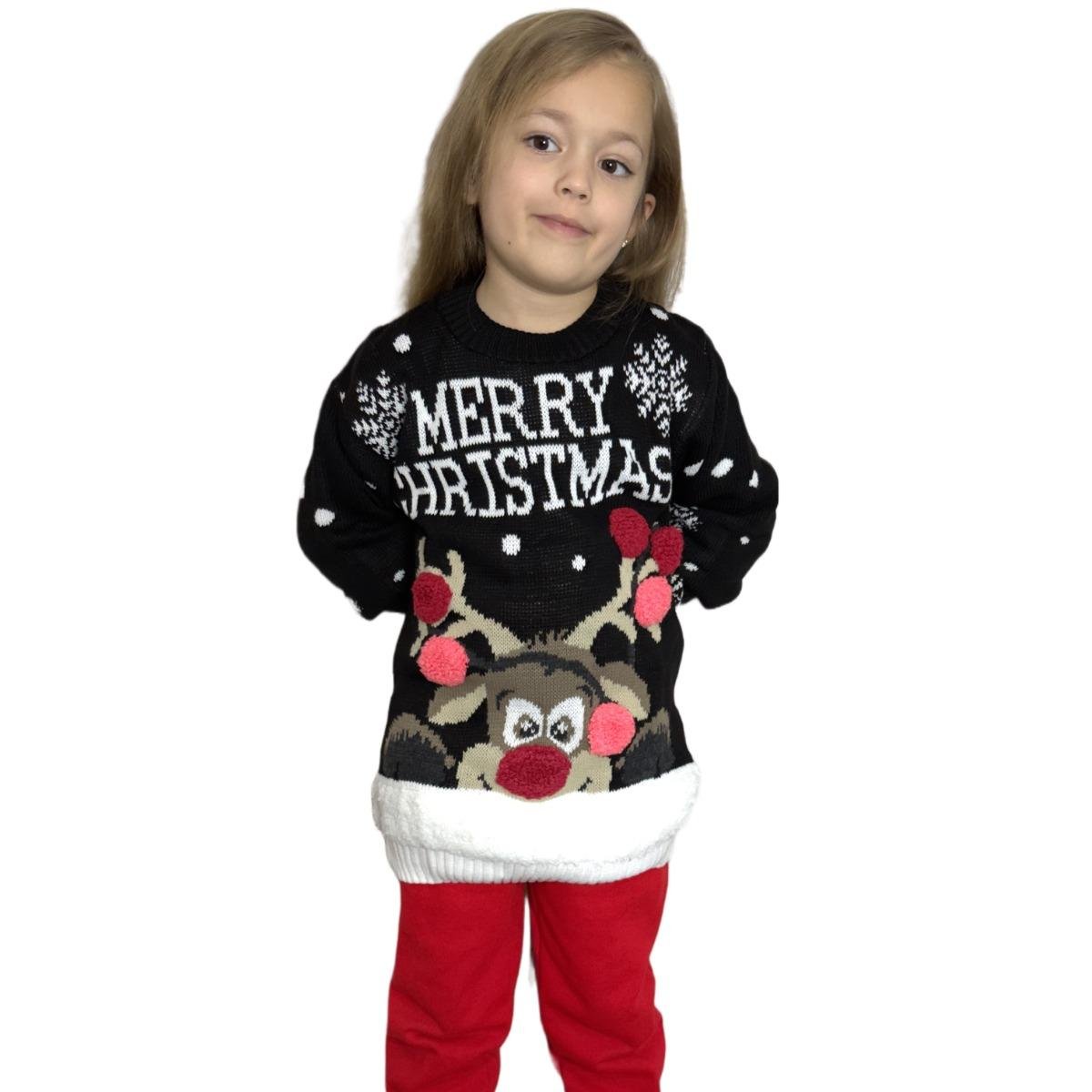Kids Boys Girls Children Unisex XMAS Christmas Jumpers Knitted Reindeer Rudolph - LUXE DIVAKids Boys Girls Children Unisex XMAS Christmas Jumpers Knitted Reindeer RudolphKnitted Reindeer RudolphLUXE DIVALUXE DIVAMultiPomJumpBlack5-6Kids Boys Girls Children Unisex XMAS Christmas Jumpers Knitted Reindeer Rudolph5 - 6 YearsMerry Christmas - Black