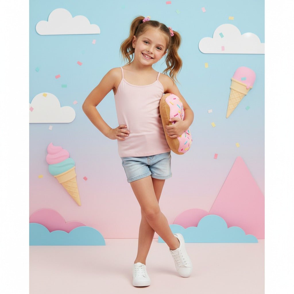 Kids Girls Plain Cotton Camisole Tank Top Stretchy Racerback Spaghetti Strap Dance Vest for Children Summer Outfit Age 5 - 13 Years - LUXE DIVAKids Girls Plain Cotton Camisole Tank Top Stretchy Racerback Spaghetti Strap Dance Vest for Children Summer Outfit Age 5 - 13 YearsLUXE DIVALUXE DIVAFitCamiVestPink5-6Kids Girls Plain Cotton Camisole Tank Top Stretchy Racerback Spaghetti Strap Dance Vest for Children Summer Outfit Age 5 - 13 Years5 - 6 YearsPink