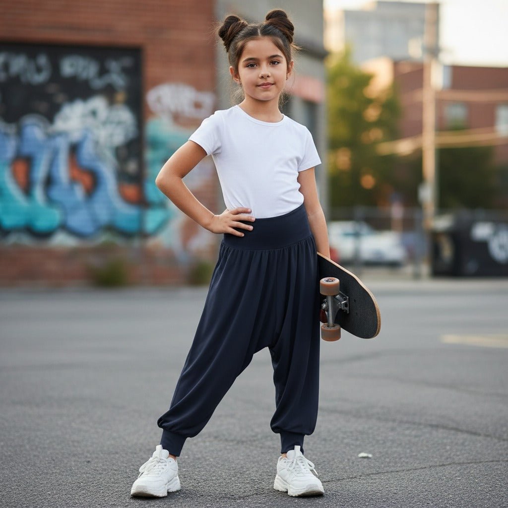 Kids Harem Loose Casual Baggy Sports - LUXE DIVAKids Harem Loose Casual Baggy SportsLUXE DIVALUXE DIVAHaremTrouserNavy5-6Kids Harem Loose Casual Baggy Sports5 - 6 YearsNavy