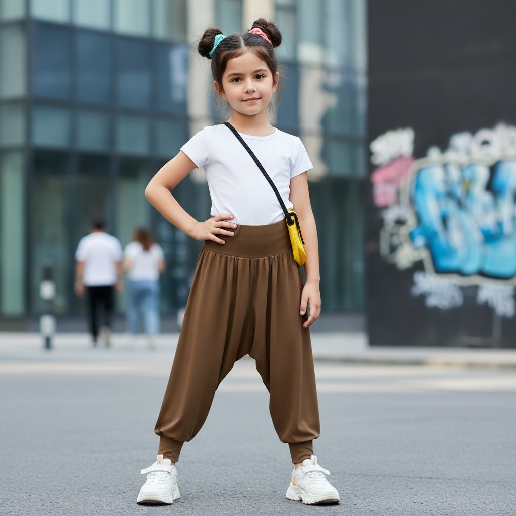 Kids Harem Loose Casual Baggy Sports - LUXE DIVAKids Harem Loose Casual Baggy SportsLUXE DIVALUXE DIVAHaremTrouserMocha5-6Kids Harem Loose Casual Baggy Sports5 - 6 Yearsmocha