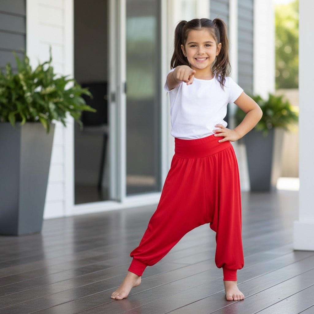Kids Harem Loose Casual Baggy Sports Dancing Pants Girls Harem Children Trouser with Leg Cuffs Elasticated Waist UK 5 Years to 13 Years - LUXE DIVAKids Harem Loose Casual Baggy Sports Dancing Pants Girls Harem Children Trouser with Leg Cuffs Elasticated Waist UK 5 Years to 13 YearsLUXE DIVALUXE DIVAHaremTrouserRed5-6Kids Harem Loose Casual Baggy Sports Dancing Pants Girls Harem Children Trouser with Leg Cuffs Elasticated Waist UK 5 Years to 13 Years5 - 6 YearsRed