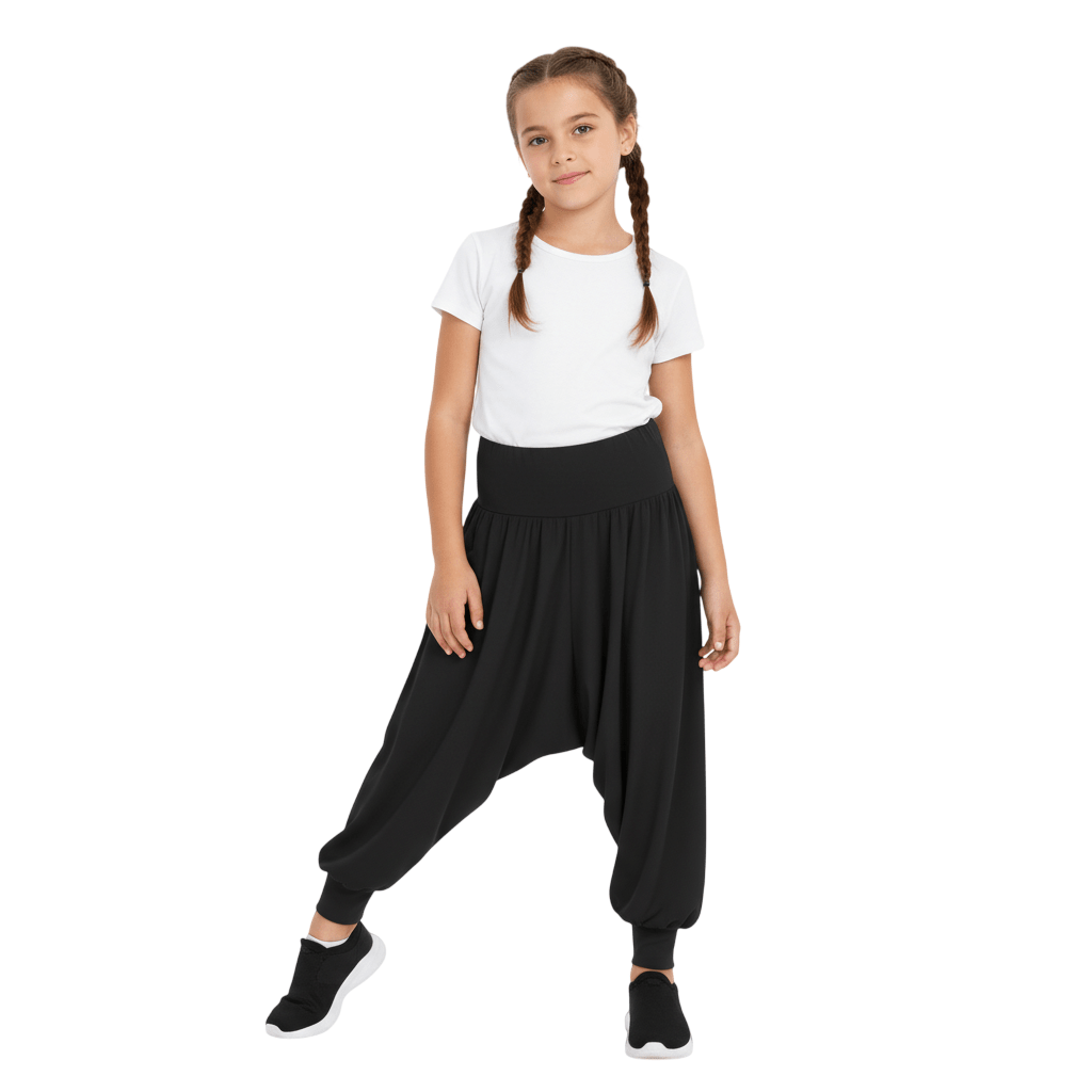 Kids Harem Loose Casual Baggy Sports Dancing Pants Girls Harem Children Trouser with Leg Cuffs Elasticated Waist UK 5 Years to 13 Years - LUXE DIVAKids Harem Loose Casual Baggy Sports Dancing Pants Girls Harem Children Trouser with Leg Cuffs Elasticated Waist UK 5 Years to 13 YearsLUXE DIVALUXE DIVAHaremTrouserBlk5-6Kids Harem Loose Casual Baggy Sports Dancing Pants Girls Harem Children Trouser with Leg Cuffs Elasticated Waist UK 5 Years to 13 Years5 - 6 YearsBlack